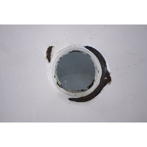 Vintage 14" Industrial Salvage Barn Light Shade in worn green enamel, lamp - Picture 8 of 10